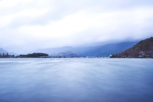Landscape of Kawaguchi lake