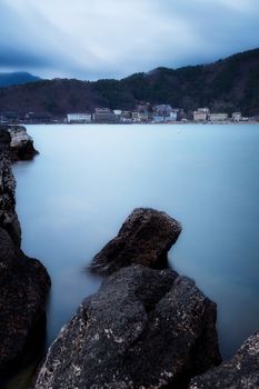 Landscape of Kawaguchi lake