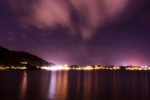 Landscape of Kawaguchi lake
