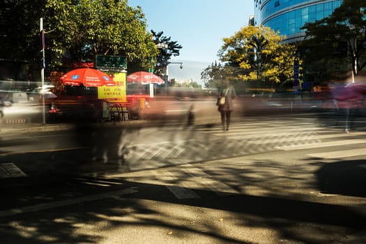 Street photography in Kunming city, China