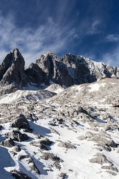Jade Dragon Snow Mountain (Yulong Snow Mountain) located at Lijiang, Yunnan, China