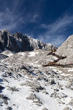 Jade Dragon Snow Mountain (Yulong Snow Mountain) located at Lijiang, Yunnan, China