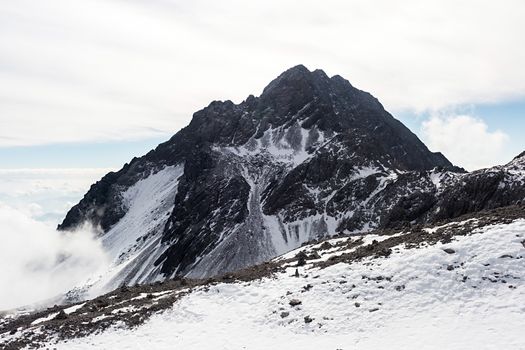 Jade Dragon Snow Mountain (Yulong Snow Mountain) located at Lijiang, Yunnan, China
