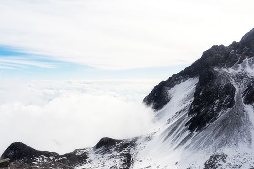 Jade Dragon Snow Mountain (Yulong Snow Mountain) located at Lijiang, Yunnan, China