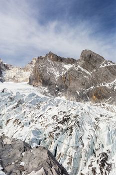 Jade Dragon Snow Mountain (Yulong Snow Mountain) located at Lijiang, Yunnan, China