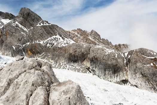 Jade Dragon Snow Mountain (Yulong Snow Mountain) located at Lijiang, Yunnan, China