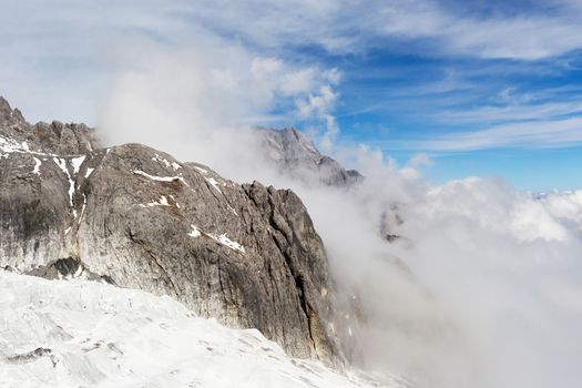 Jade Dragon Snow Mountain (Yulong Snow Mountain) located at Lijiang, Yunnan, China