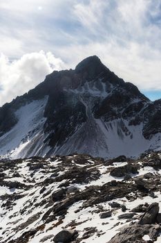 Jade Dragon Snow Mountain (Yulong Snow Mountain) located at Lijiang, Yunnan, China