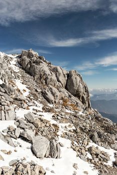 Jade Dragon Snow Mountain (Yulong Snow Mountain) located at Lijiang, Yunnan, China