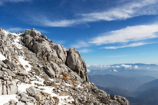 Jade Dragon Snow Mountain (Yulong Snow Mountain) located at Lijiang, Yunnan, China