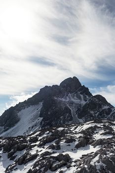 Jade Dragon Snow Mountain (Yulong Snow Mountain) located at Lijiang, Yunnan, China