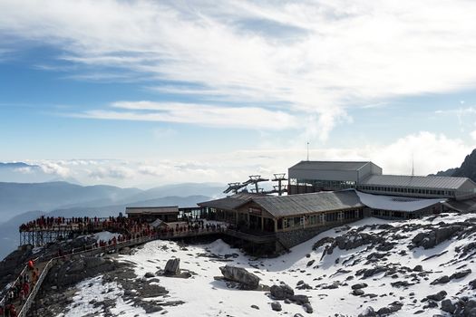 Jade Dragon Snow Mountain (Yulong Snow Mountain) located at Lijiang, Yunnan, China