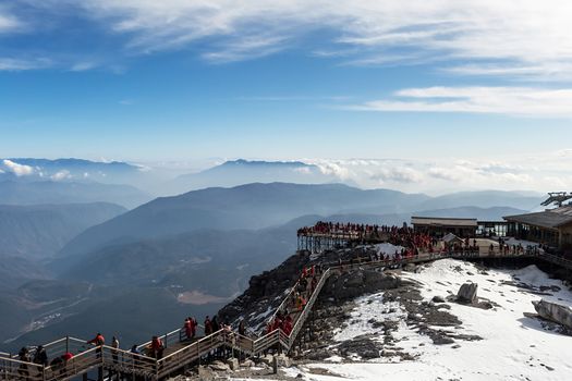 Jade Dragon Snow Mountain (Yulong Snow Mountain) located at Lijiang, Yunnan, China