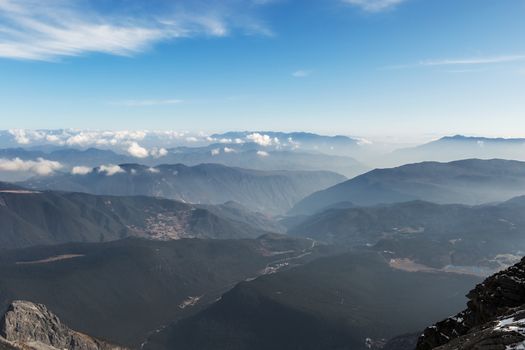Jade Dragon Snow Mountain (Yulong Snow Mountain) located at Lijiang, Yunnan, China