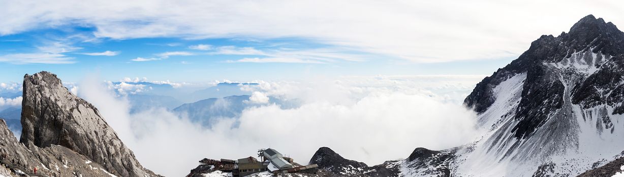 Jade Dragon Snow Mountain (Yulong Snow Mountain) located at Lijiang, Yunnan, China