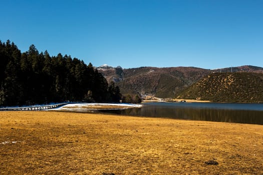 Landscape of Pudacuo National Park, Shangri-la, China
