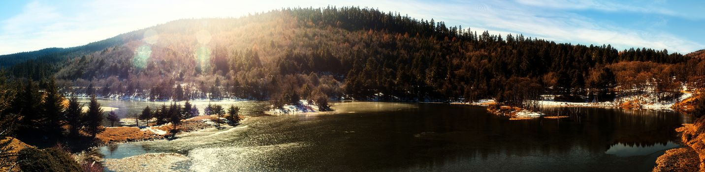 Landscape of Pudacuo National Park, Shangri-la, China