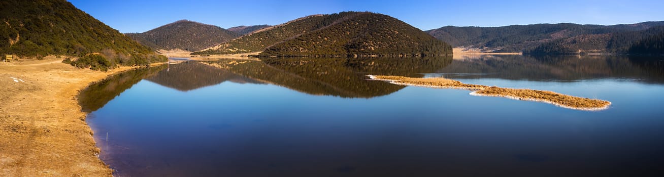 Landscape of Pudacuo National Park, Shangri-la, China