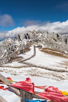 Shika Snow Mountain in Yunnan, China