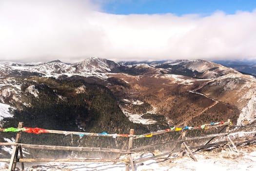 Shika Snow Mountain in Yunnan, China