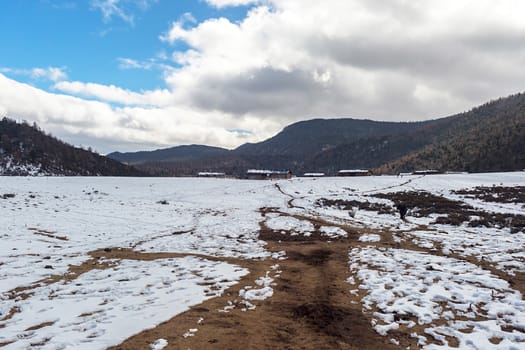 Shika Snow Mountain in Yunnan, China