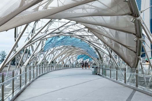 The Helix Bridge in Singapore