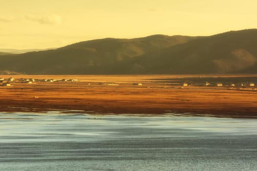Landscape of Napa lake, Shangri-la, China