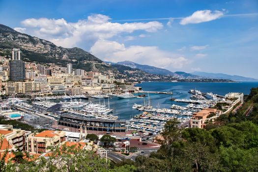 An Assortment of Boats and Yachts in the Habour and Marina at Monte Carlo