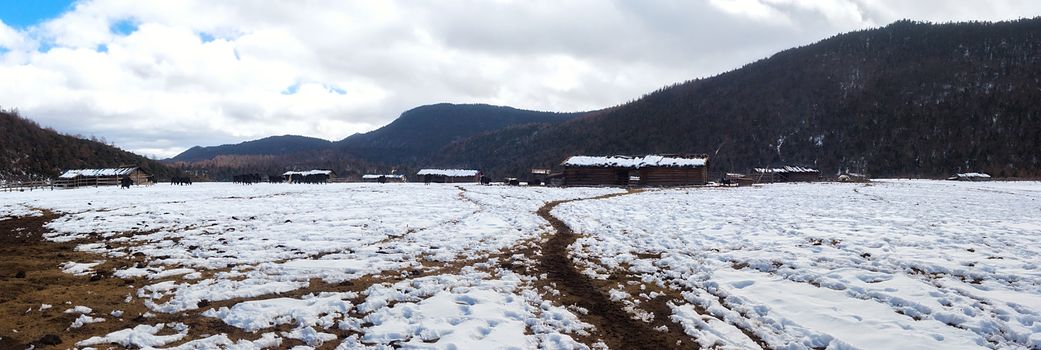 Shika Snow Mountain in Yunnan, China