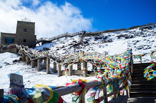 Shika Snow Mountain in Yunnan, China