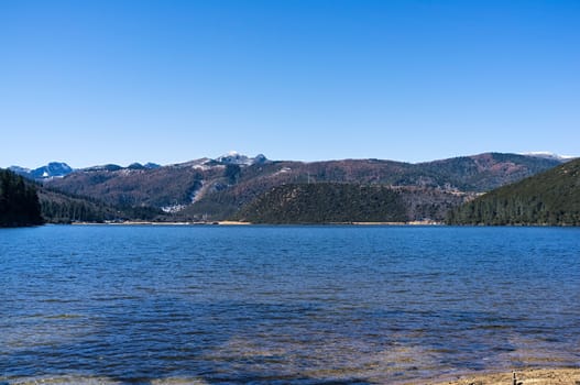 Landscape of Pudacuo National Park, Shangri-la, China