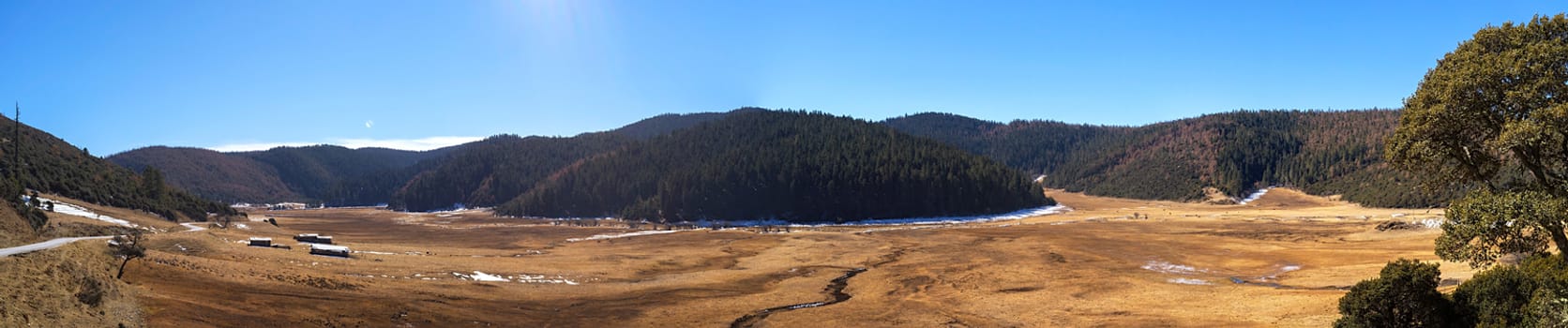 Landscape of Pudacuo National Park, Shangri-la, China