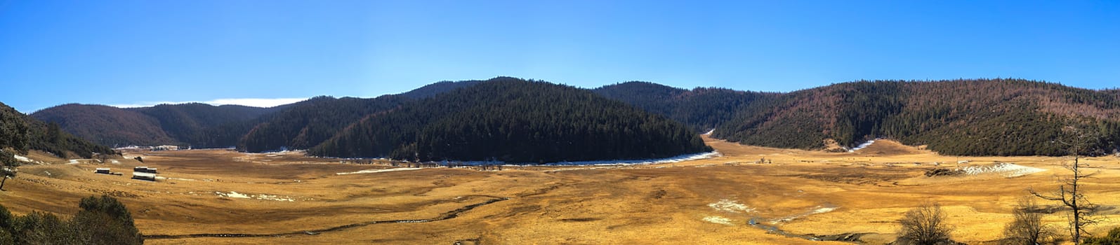 Landscape of Pudacuo National Park, Shangri-la, China