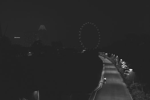 Singapore cityscape at night