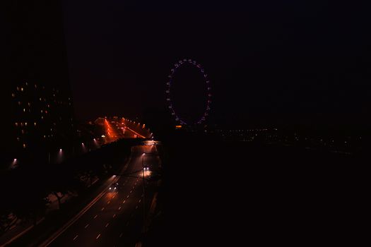 Singapore cityscape at night