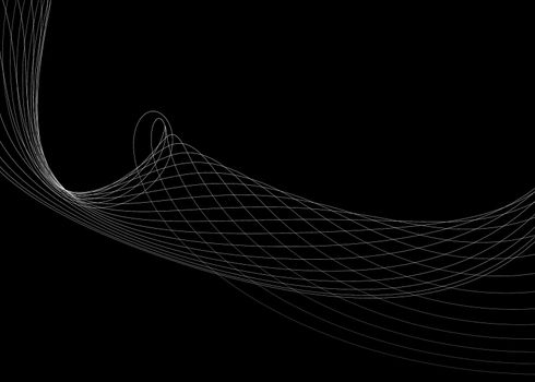 abstract background with curve lines, abstract line dark background