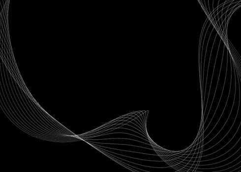 abstract background with curve lines, abstract line dark background