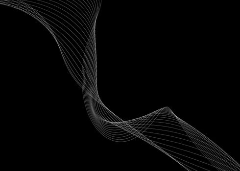 abstract background with curve lines, abstract line dark background