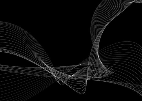 abstract background with curve lines, abstract line dark background