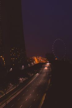 Singapore cityscape at night