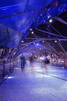 Helix bridge in Singapore