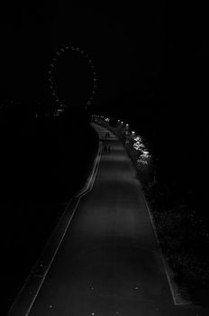 Singapore cityscape at night