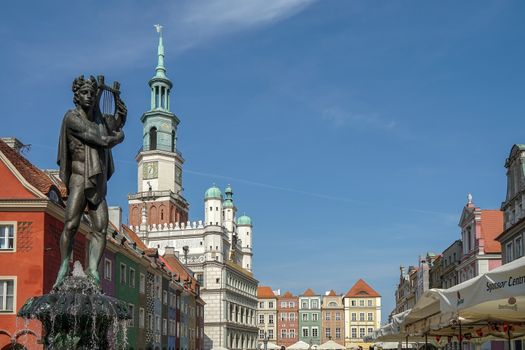 Fountain of Apollo in Poznan