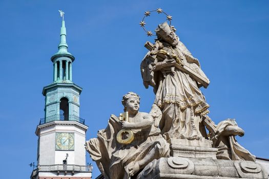 Statue of St. John Nepomucene in Poznan