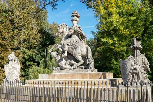 Sobieski Monument by Franciszek Pinck in Warsaw