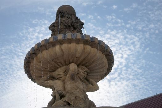 Partial View of Kohls Fountain in the Castle Area of Prague