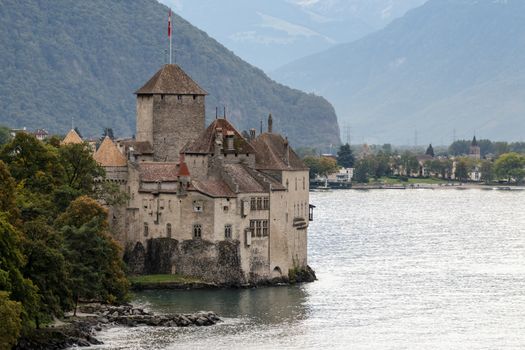 Chateau de Chillon in Montreux Switzerland