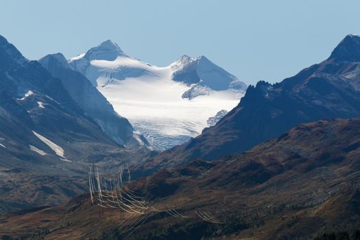 View from the Gotthard Pass in Switzerland