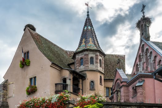 Chateau in Eguisheim in Haut-Rhin Alsace