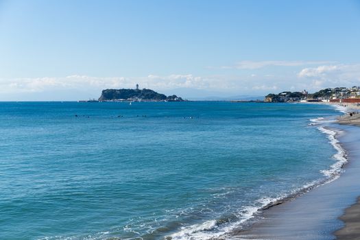 Kamakura seaside in Japan